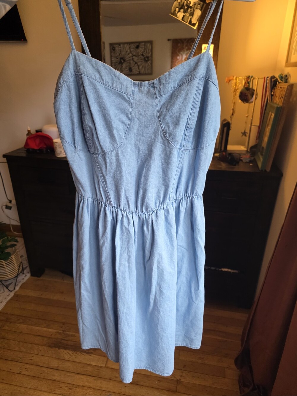 Light Blue Spaghetti Strap Sundress - Classic Casual Dress